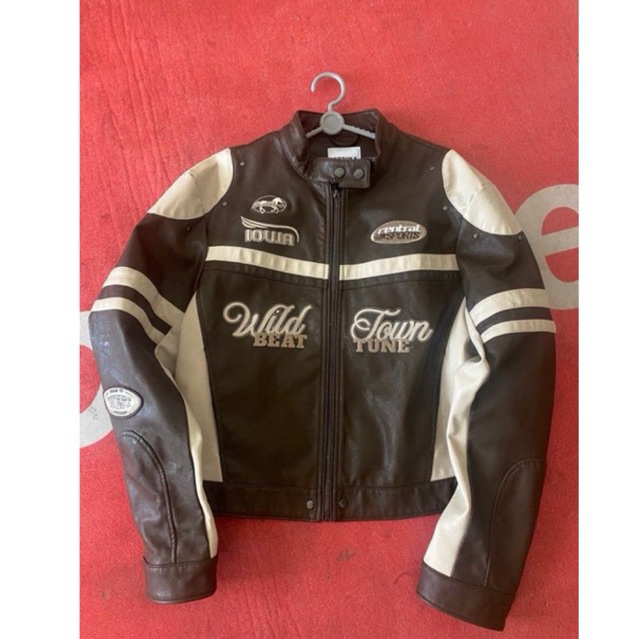 Bershka Racing Leather Jacket