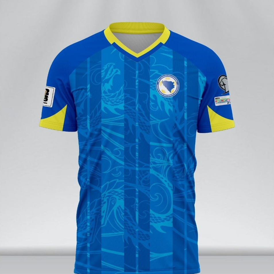 Jersey Bosnia Home 2025 2026 (gratis request nama dan nmor punggung)