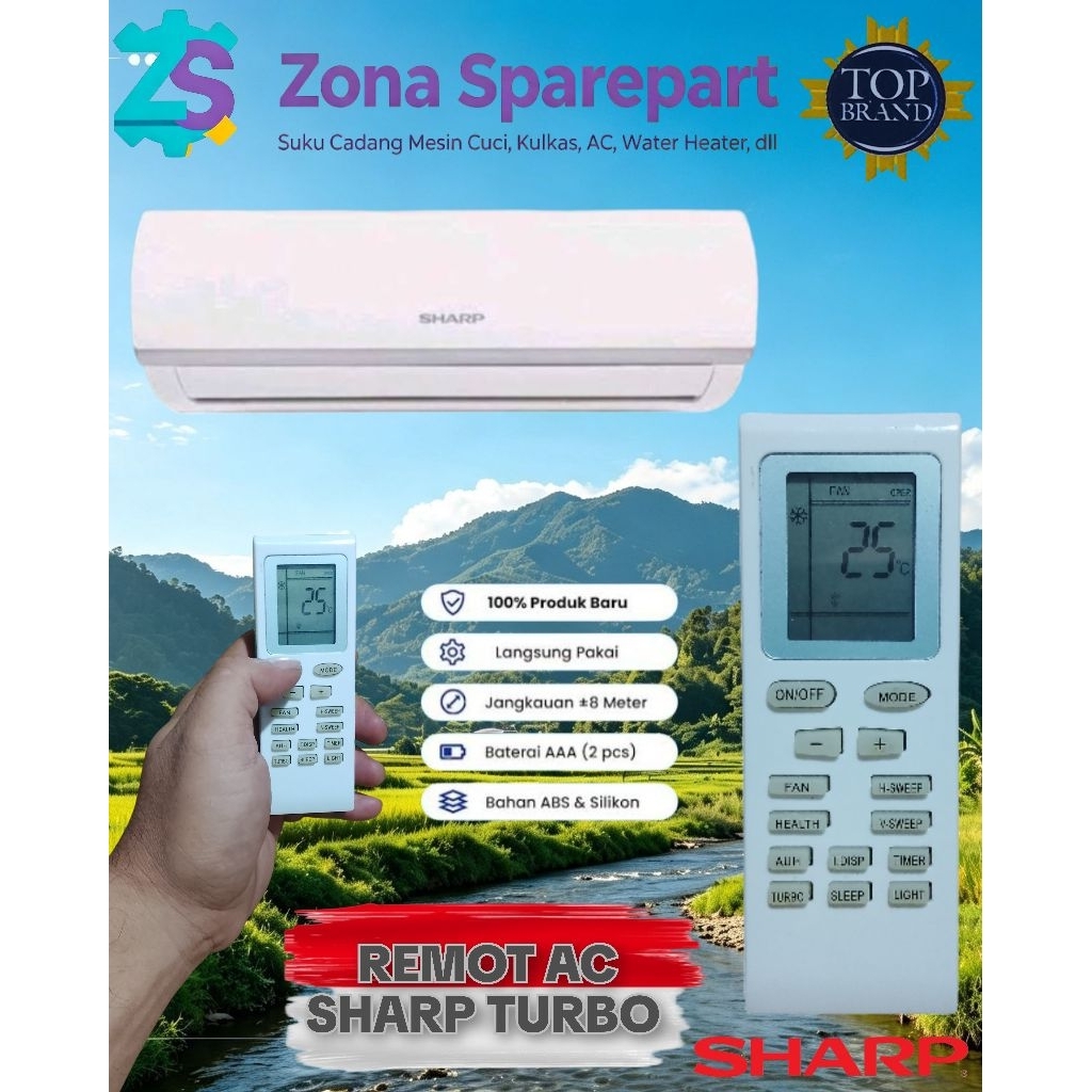 REMOT AC SHARP TURBO / REMOT AC SHARP CHINA / REMOT AC
