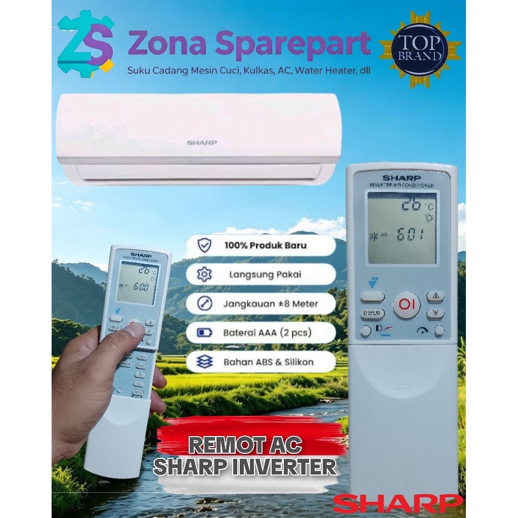 REMOT AC SHARP INVERTER / REMOT AC SHARP