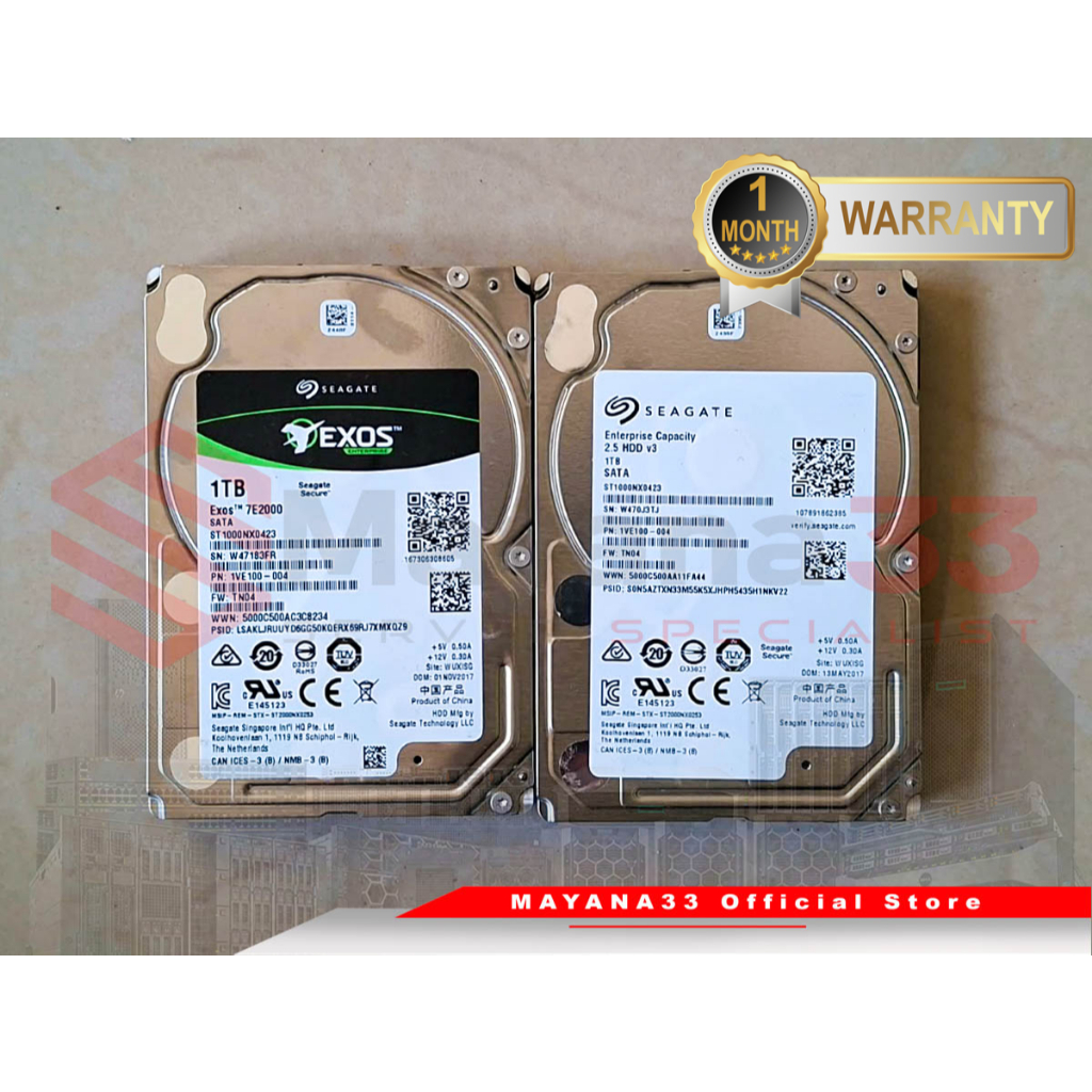 Hardisk SATA Seaget Exos 7E2000, Seagate Enterprise Capacity 1TB 2.5 Inch 2.5" 6gb/s