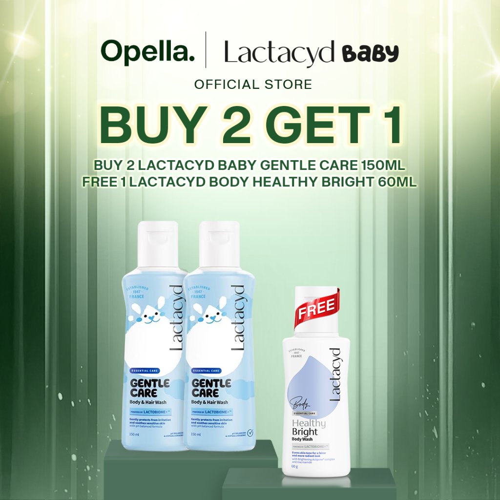 (Buy 2 Get 1)Lactacyd Baby Gentle Care 2in1 Body Wash and Hair Shampoo 2x150mL – Sabun & Sampo Bayi 