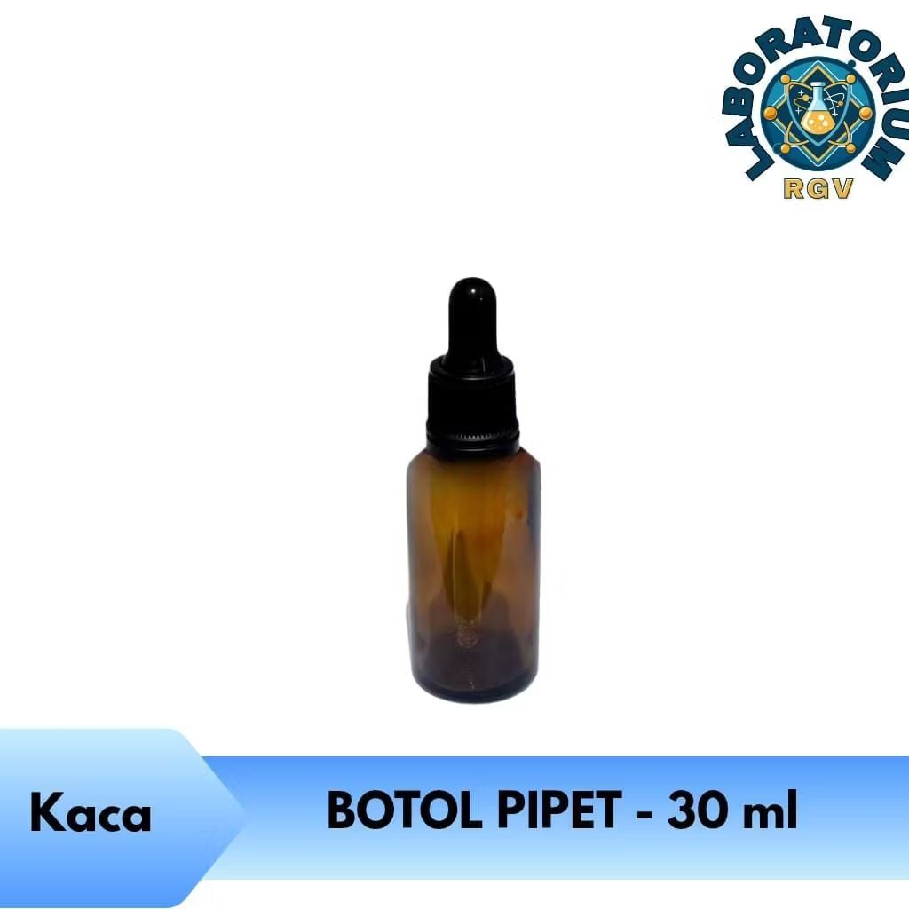 Botol Pipet 30ml kaca - Botol kaca Pipet 30ml / Botol serum 30ml