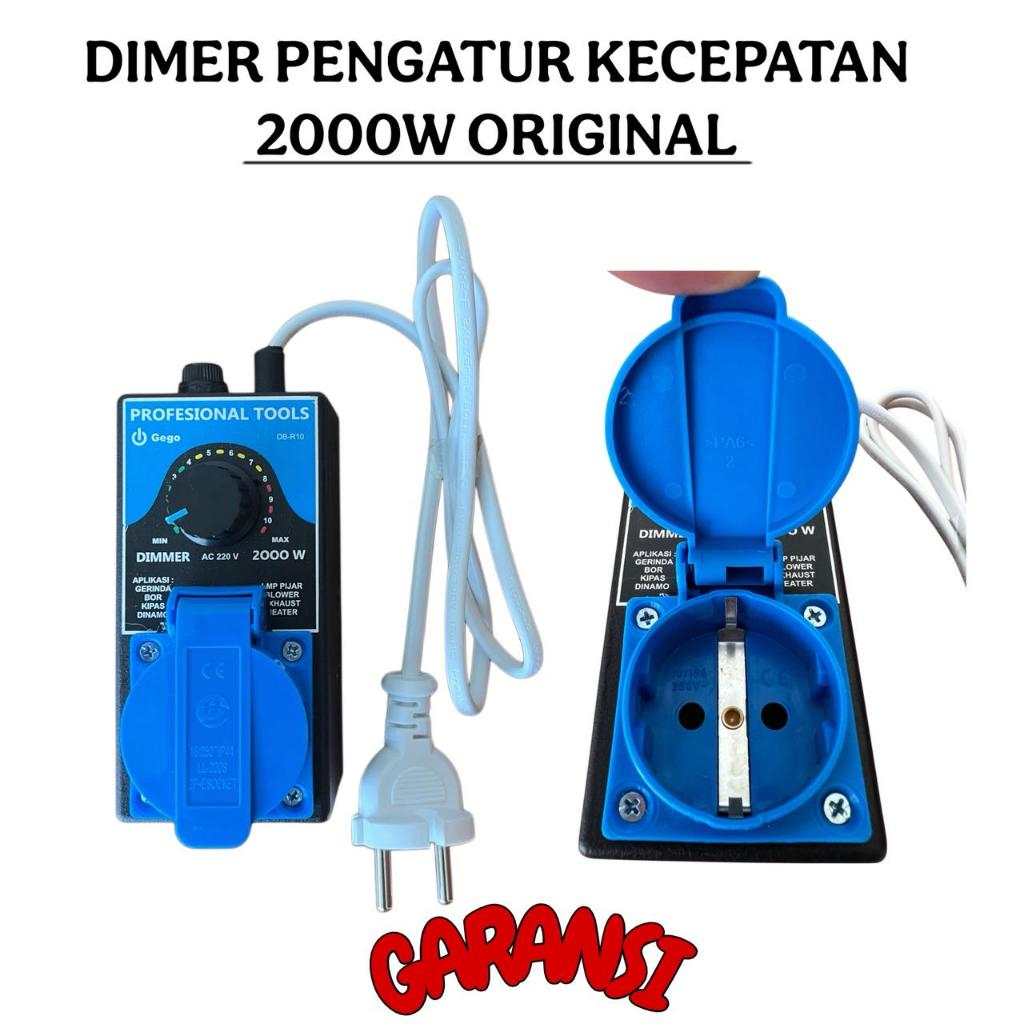 Dimmer dimer Pengatur kecepatan Gerinda Dinamo Heater Lampu pijar