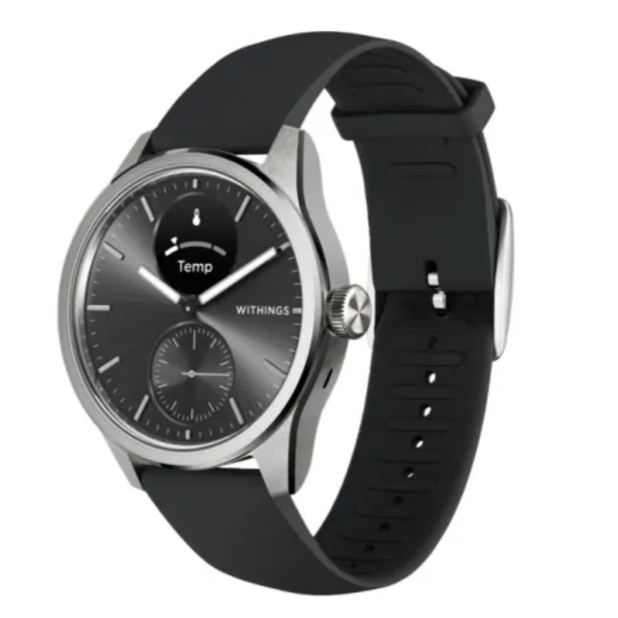 Jam Tangan Pintar Withings Scanwatch 2, Hybrid Smartwatch GPS Heart Rate ECG Sleep Monitor