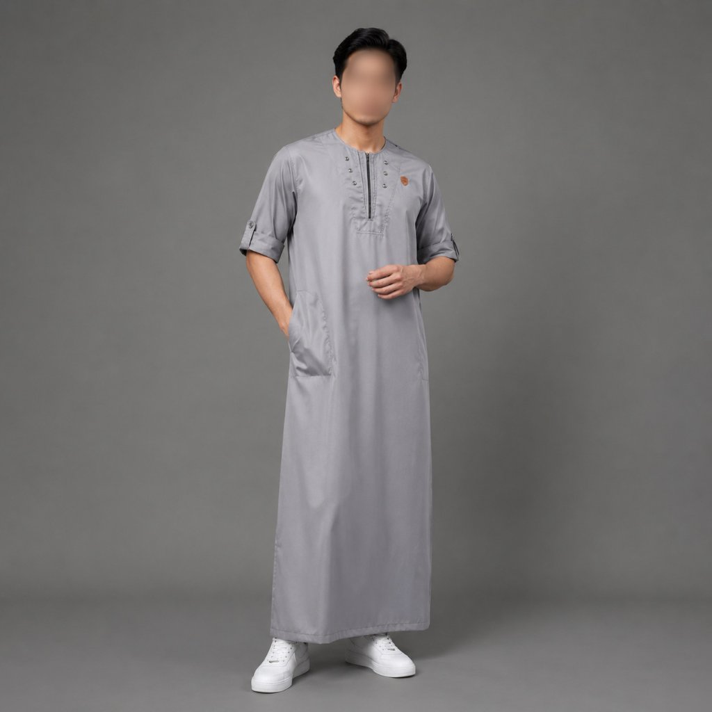 Hot Kawan Muslim - Jubah Pria Dewasa/Gamis Pria Dewasa/Jubah Gamis Pria Kawan Muslim Bahan Katun