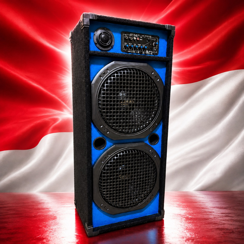 1 BOX 2 SPEAKER SPIKER SPEKER SALON SOUND AKTIF 12 INCH 12IN IN BLUETOOTH BLUTUT KARAOKE RADIO FM SU