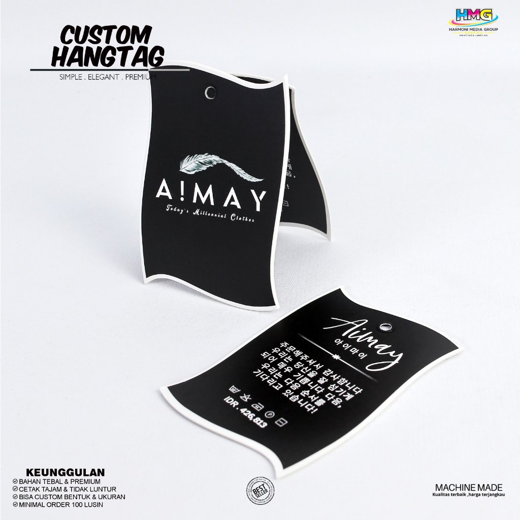 hangtag label baju,label merek,cap baju,merek baju, cap baju gantung,merek baju gantung,label distro