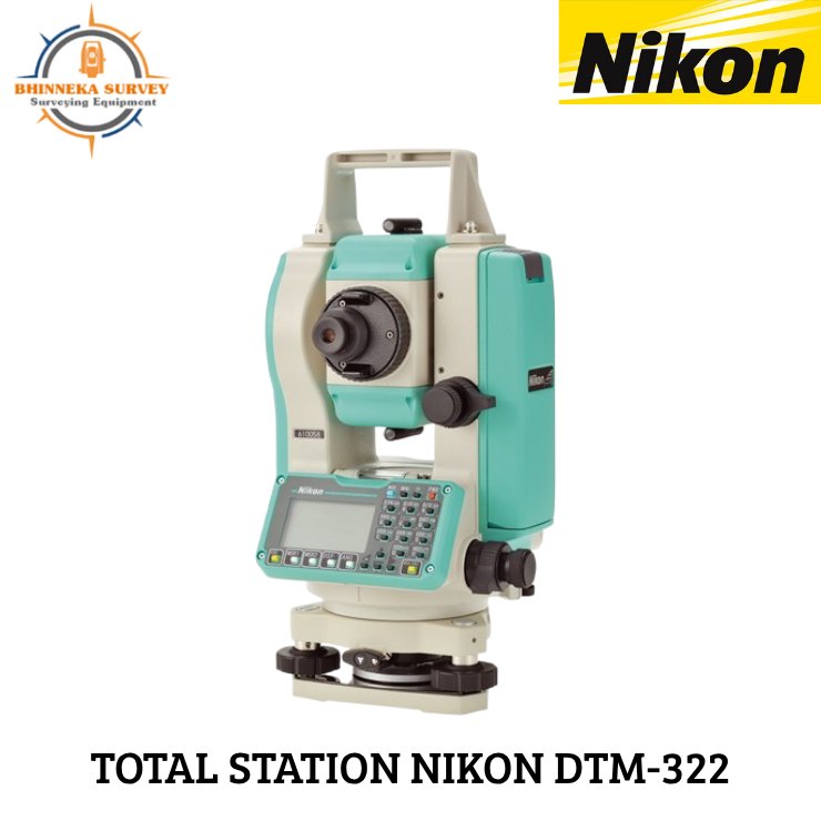 Total Station Nikon DTM-322+2 detik Bekas / Nikon DTM 322 Nikon DTM322
