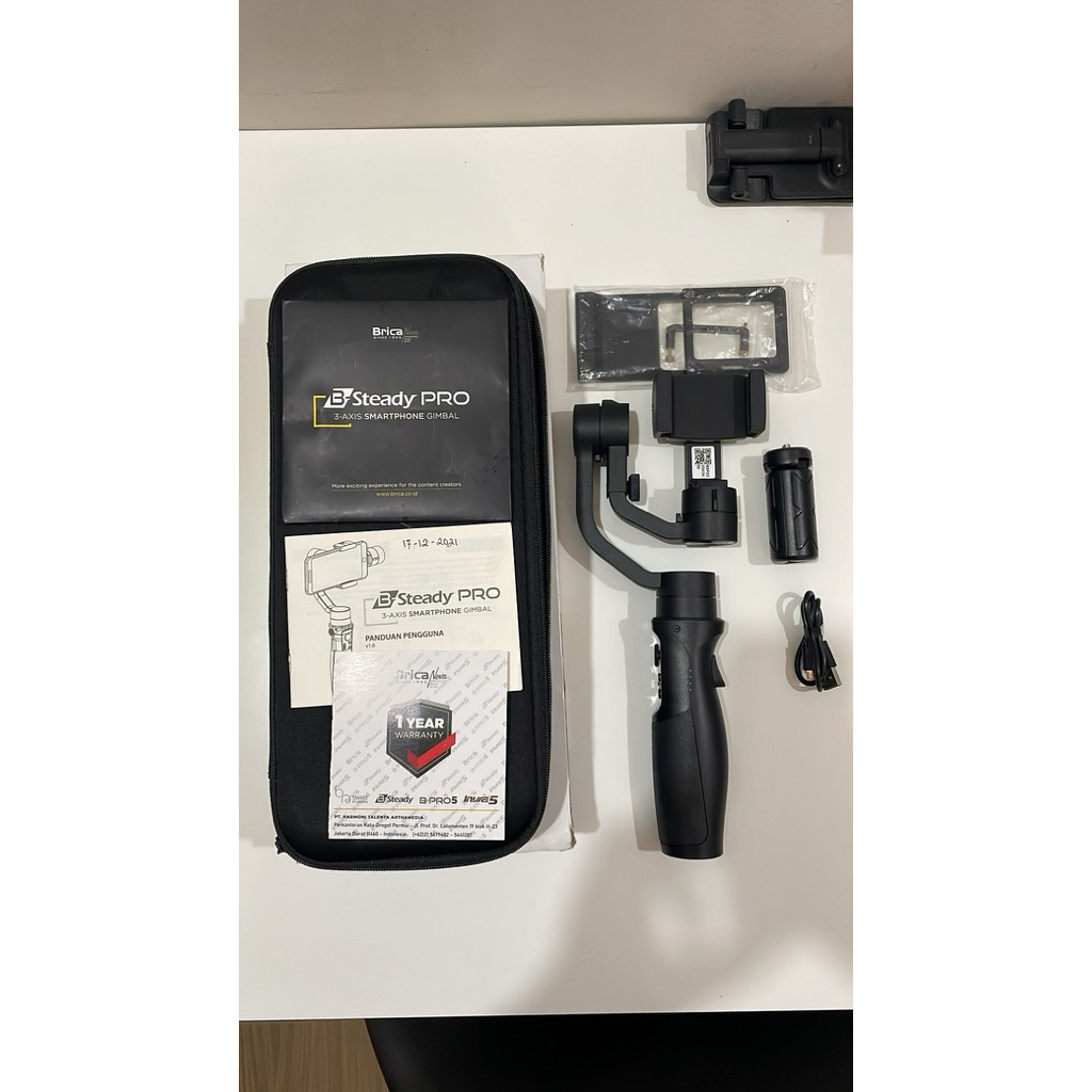B-Steady PRO 3-AXIS SMARTPHONE GIMBAL | Preloved/Second (Bekas Pakai)