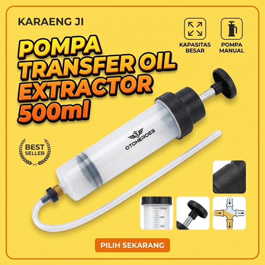 Pompa Transfer Oil Extractor Syringe 500ml