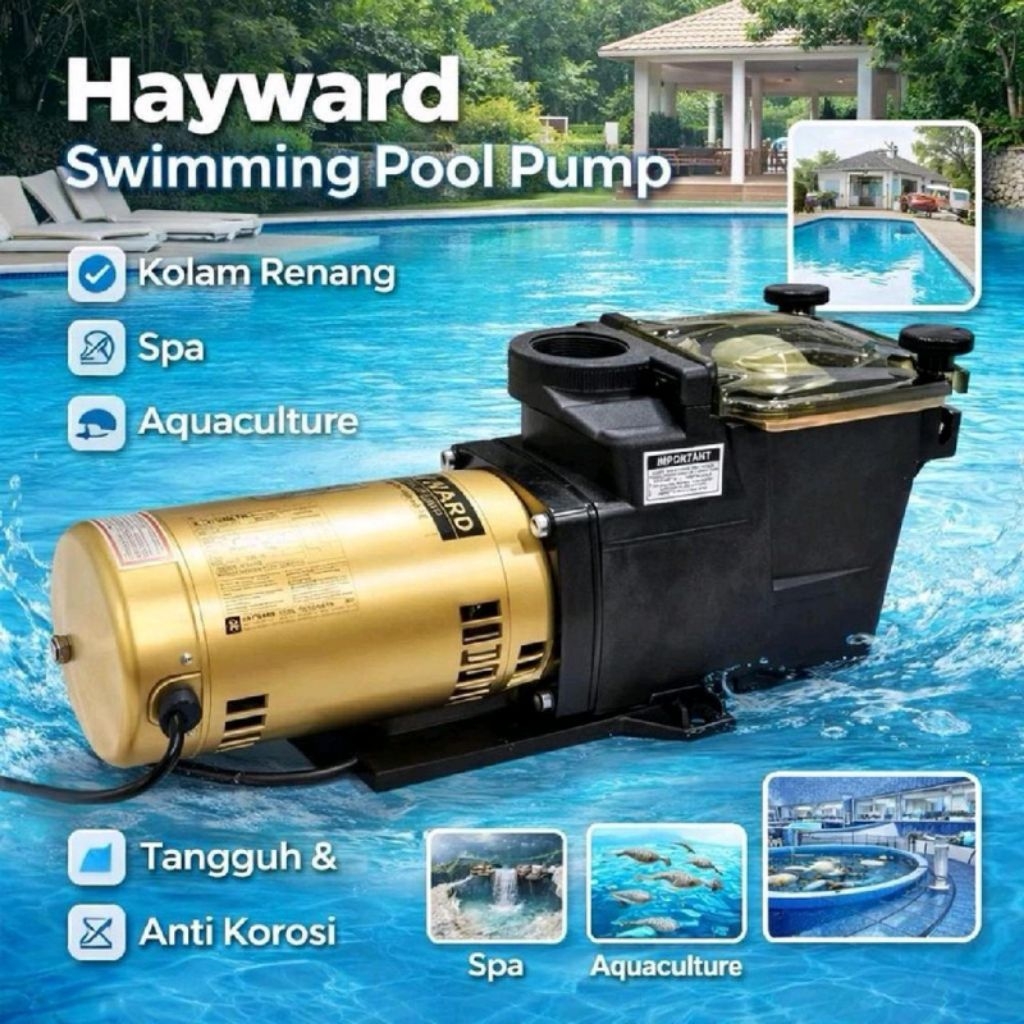 Pompa Hayward 1,5 HP Super Pump / Pompa Kolam Renang Hayward