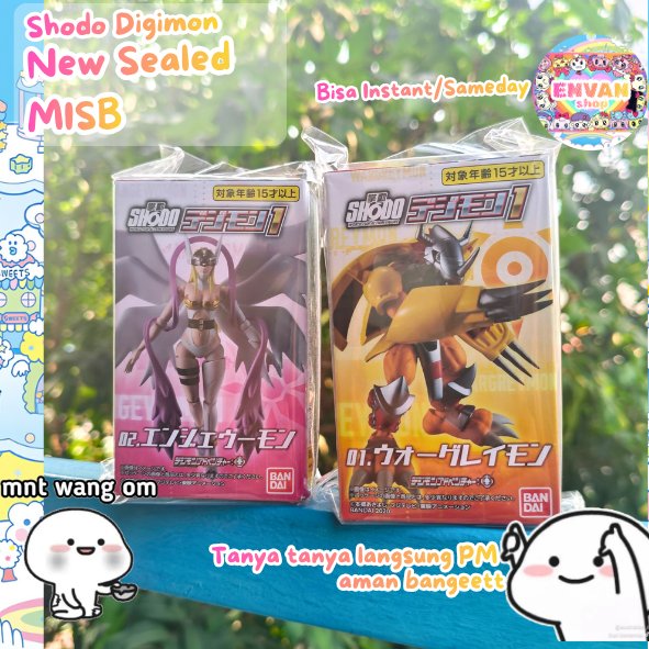 SHODO Digimon Angewomon Wargreymon ORIGINAL