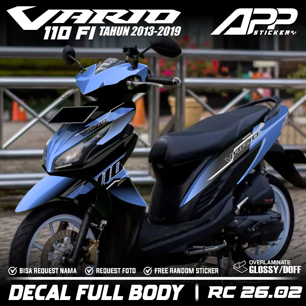 Terbaru Sticker Full Body Vario Led 110 Fi 2013 2014 2015 2016 2017 2018 2019 Sticker Vario 110 Fi D