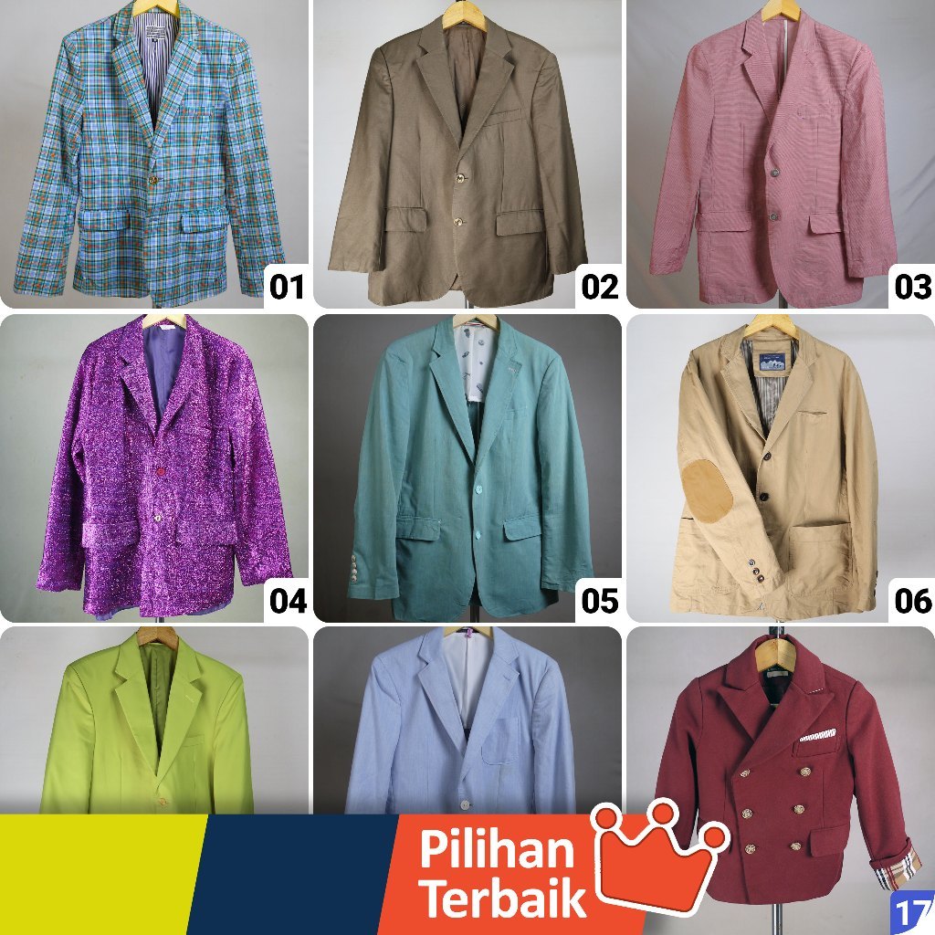 Jas pria blazer cowo akad formal wool nikah wisuda