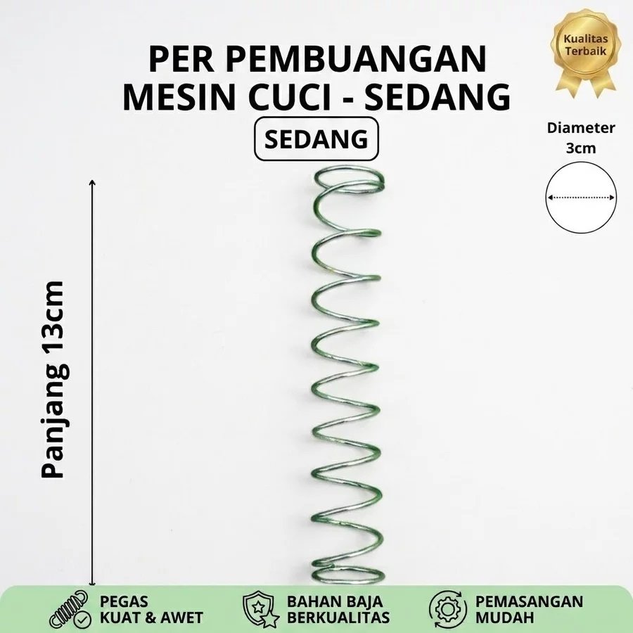 Per Pembuangan Mesin Cuci Per Karet Seal Pegas Valve Drainase Tarik Klep Air