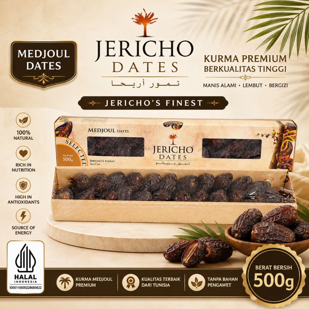 Jericho Kurma Medjoul Jumbo 500 Gr