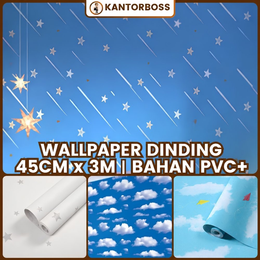 Wallpaper Sticker Dinding Kamar Tidur Bintang Walpaper Dinding Bintang Walpaper Plafon Aesthetic