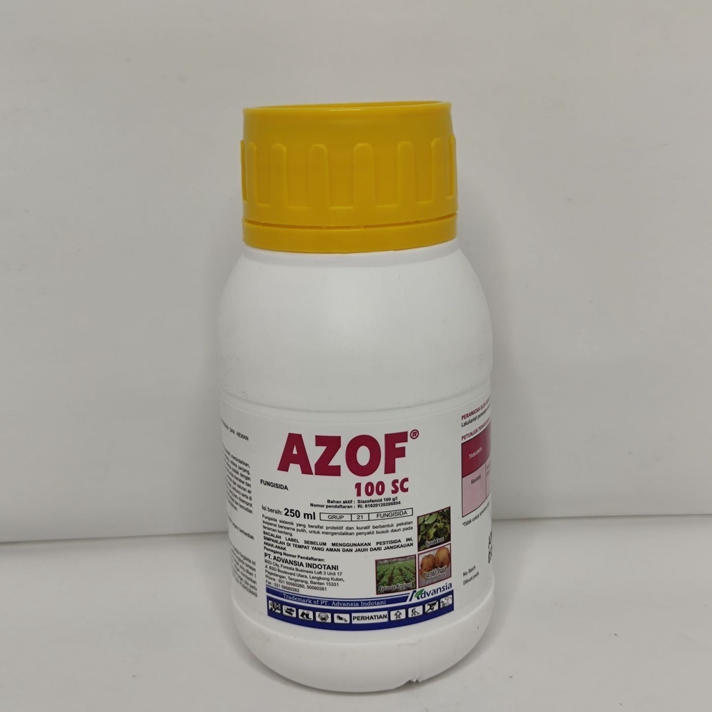 AZOF 100 SC 250 ml untuk mencegah dan mengobati pada daun dan  batang pada tanaman