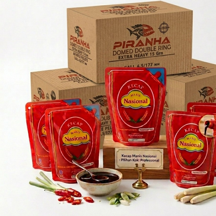 Kecap Nasional Pouce JBS FLAT Kental 700 gram Rasa Gurih Alami 1 Dus - GLORYVIKTORY