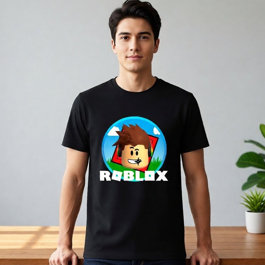 Kaos Baju Tshirt Custom Pria Wanita Anak Dewasa Game Roblox Roblok Robloc Robloks Roblocs Robloxs Bu