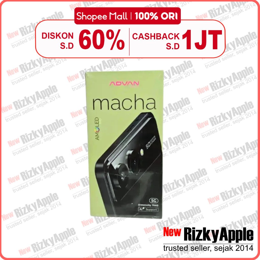 Advan Macha 5G 8/256GB HP Advan Smartphone 5G RAM 8GB 256GB Black Original