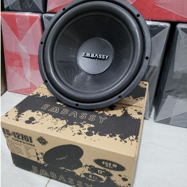 Speaker Subwoofer 12in Embassy ES-1276J / Speaker Embassy 12 Inch Subwoofer