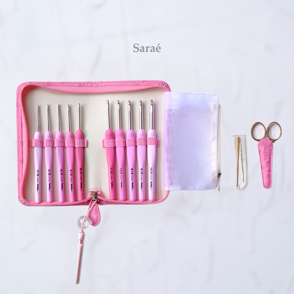 Tulip Etimo Rose Crochet Hook Set (Normal Size) - Hakpen/Jarum Rajut