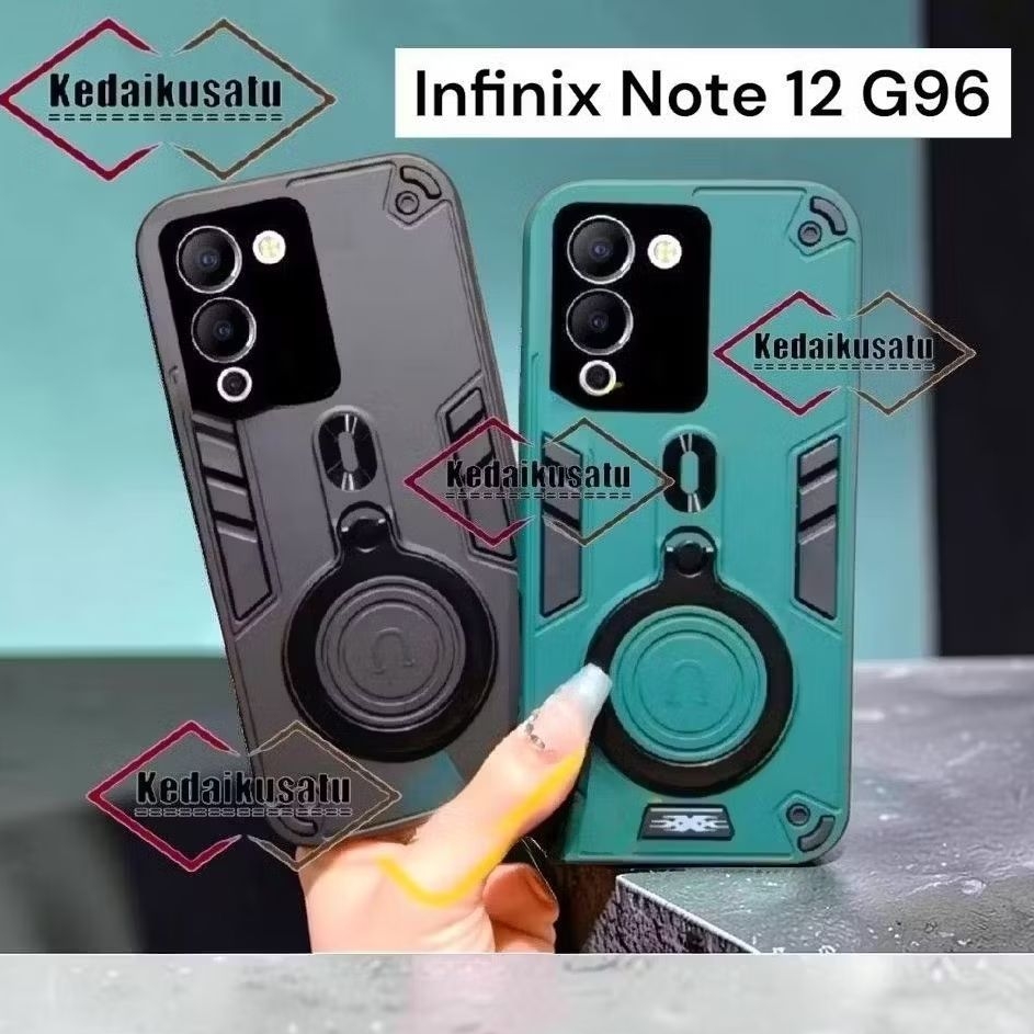 Infinix Note 12 G96 Robot Ring Case 360 Stand Infinix Note 12 G96