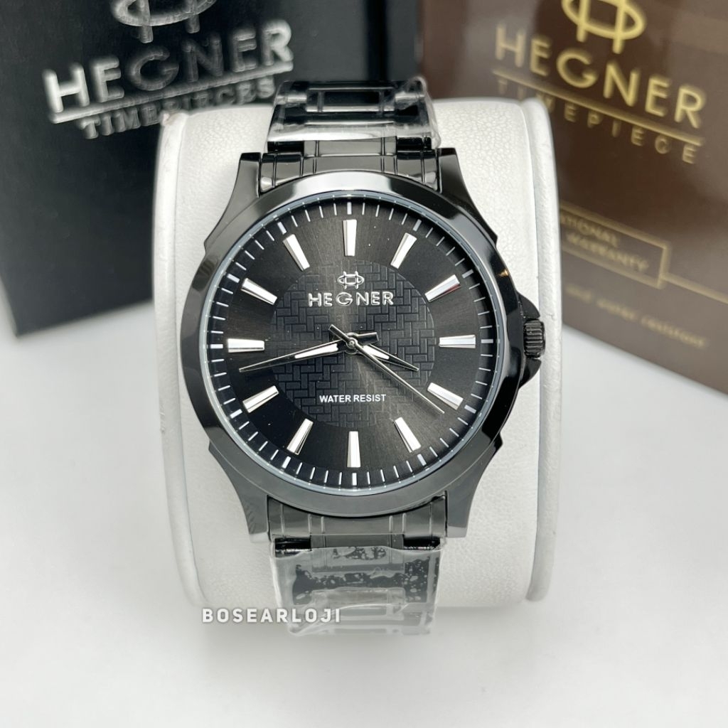 Jam Tangan Couple HEGNER HW 3901G & 3901L Stainless Steel Strap