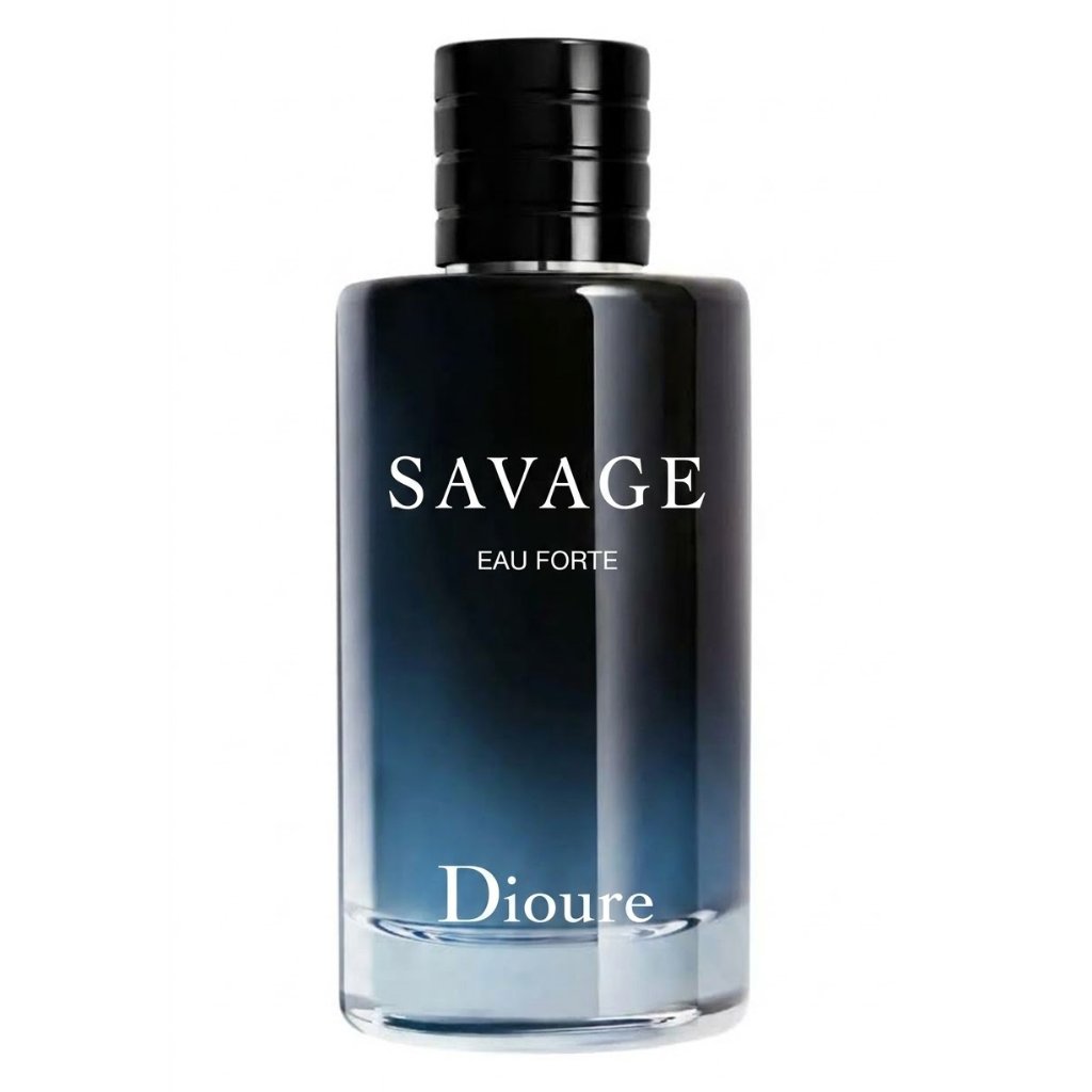 Parfum Dior Sauvage Eau Forte botol gradien biru hitam 30ML