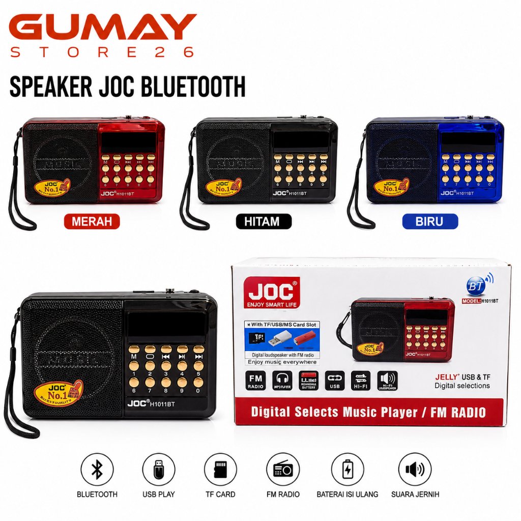 Speaker Radio Joc Bluetooth / Speaker Mp3 Player Usb / Speaker Murotal Mp3 Player