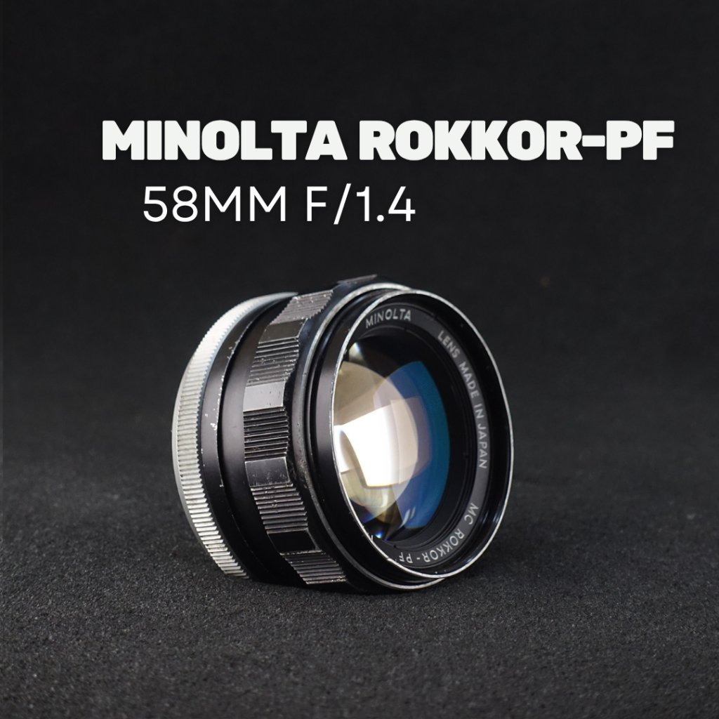 MINOLTA MC ROKKOR-PF 58mm f/1.4 EDITION — LENSA MANUAL FAST APERTURE LEGENDARIS