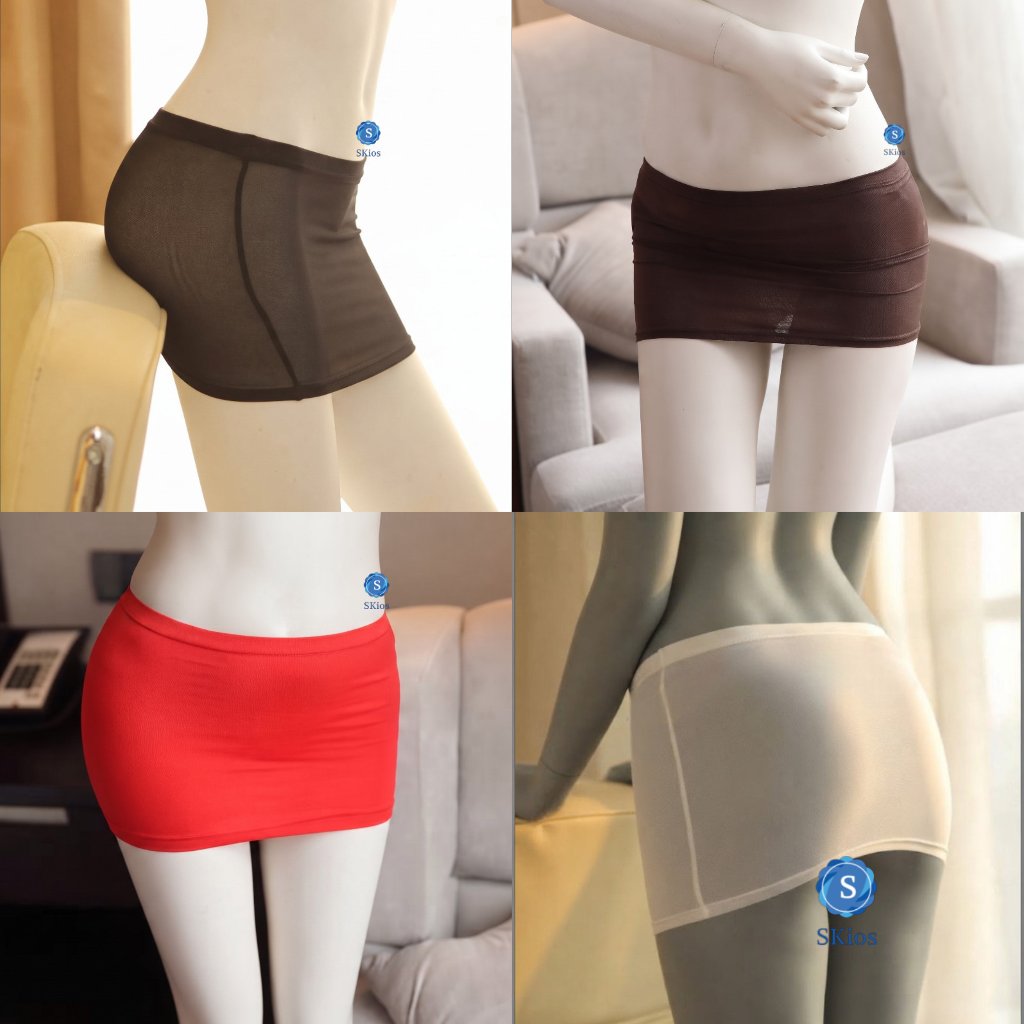 Lingerie Rok Mini Seksi Transparan Mini Skirt L187