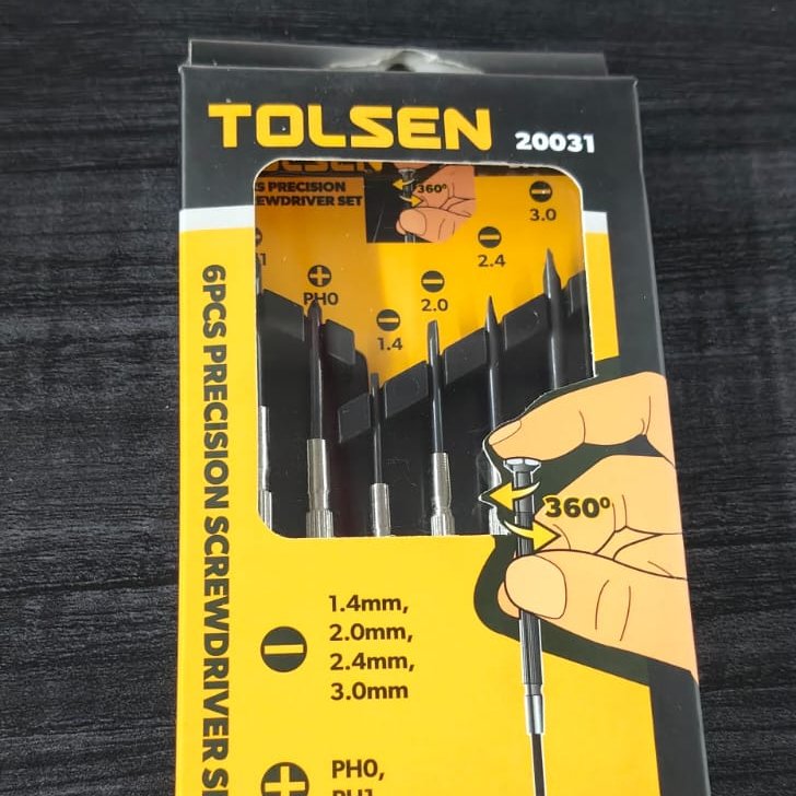 TOLSEN PRECISION SCREWDRIVER 6PCS 20031