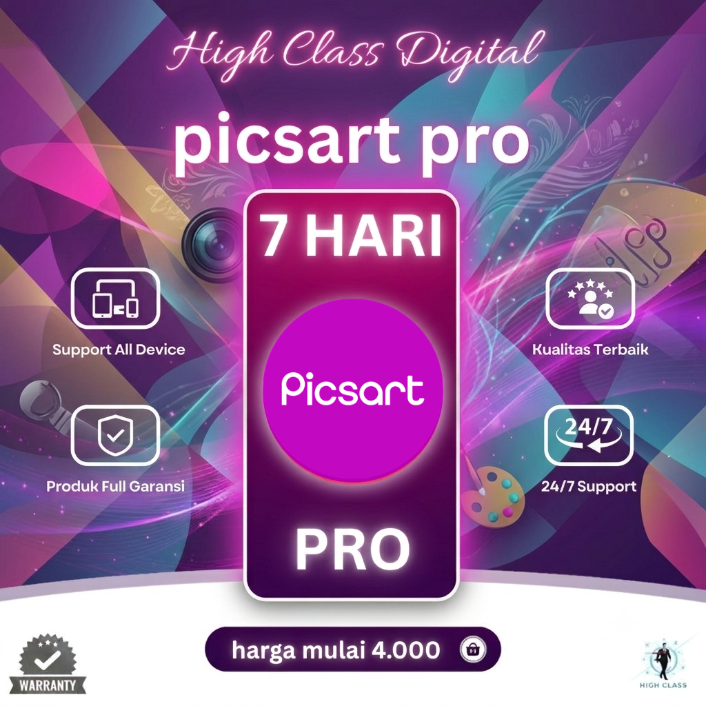 [PROMO] PICSART 1 BULAN PREMIUM BERGARANSI