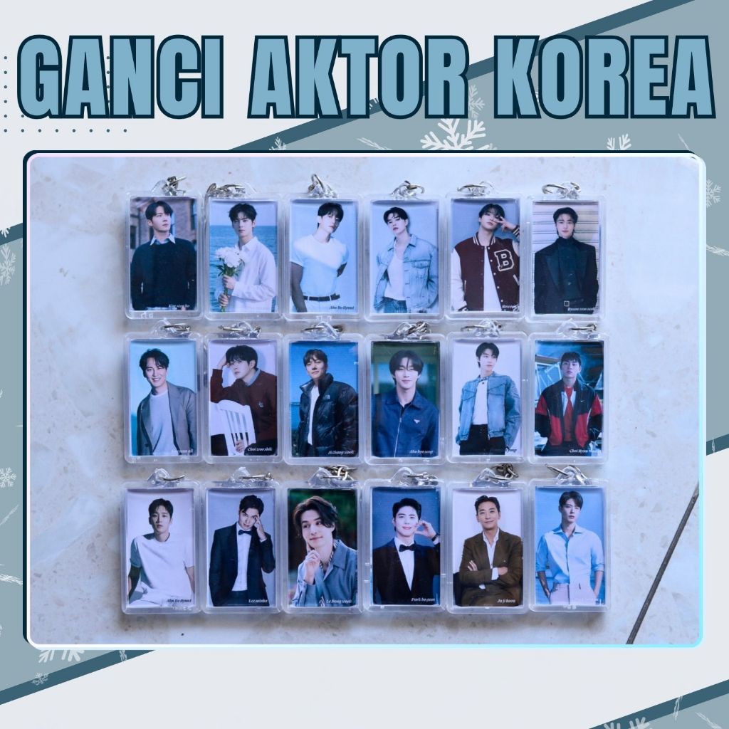 Gantungan Kunci Aktor Drakor Buatan Fans Idola Drakor Bahan Akrilik 2 sisi