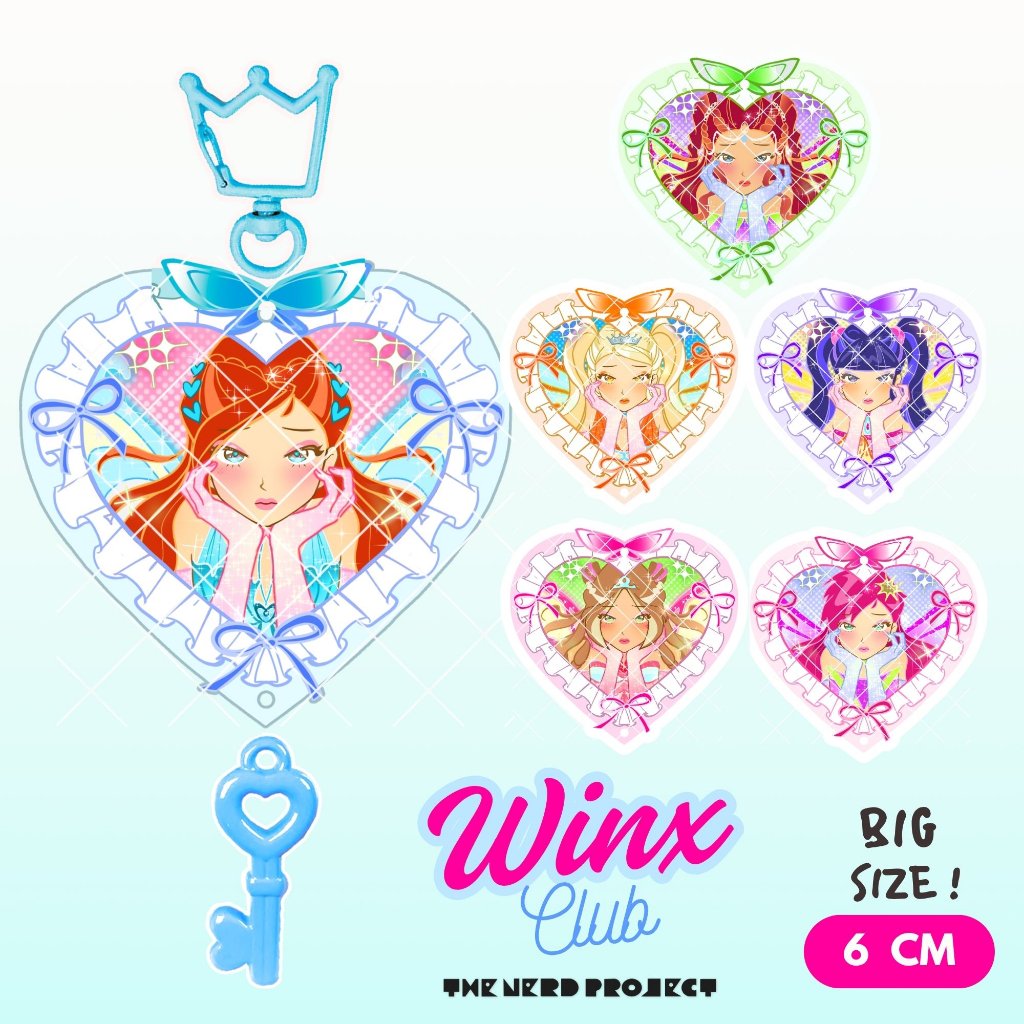 [WINX CLUB] Enchantix Fairy Keychains  // ganci akrilik premium bloom stella flora techna musa aisha