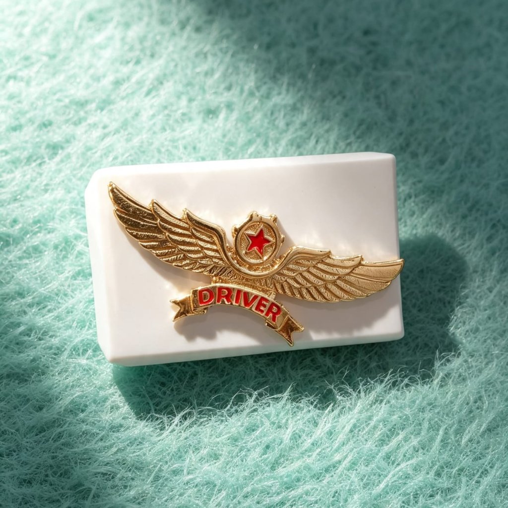 Brivet Pin Wing Emblem Driver TNI / Brevet Pin Driver Gold Premium