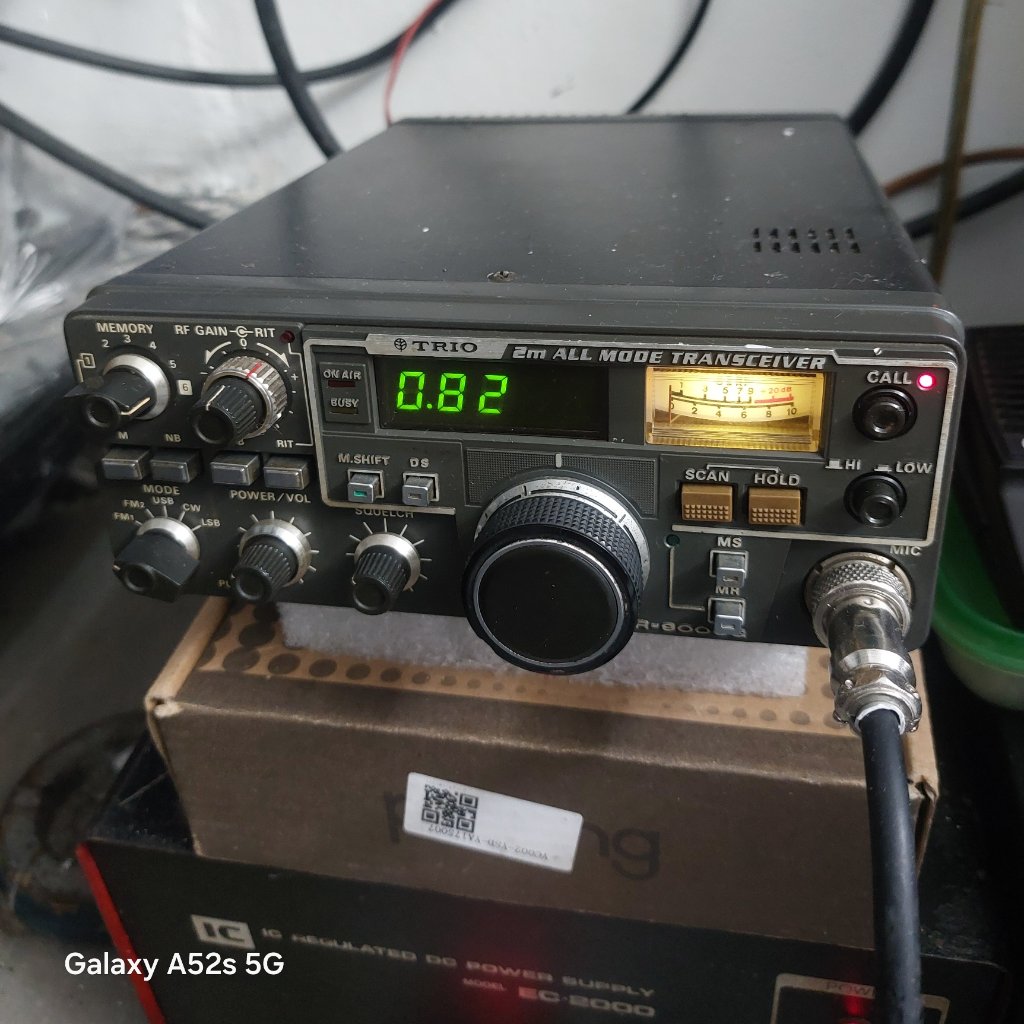 Radio Rig Kenwood Tr9000GCocok di koleksi Trio Kenwood 9000 G Vintage Frekuensi Vhf Normal Tx dan Rx
