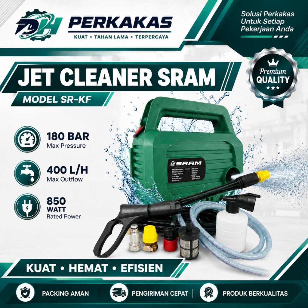 DHP ALAT STEAM MOBIL MOTOR 180 BAR TEKANAN TINGGI - JET CLEANER LOW WATT