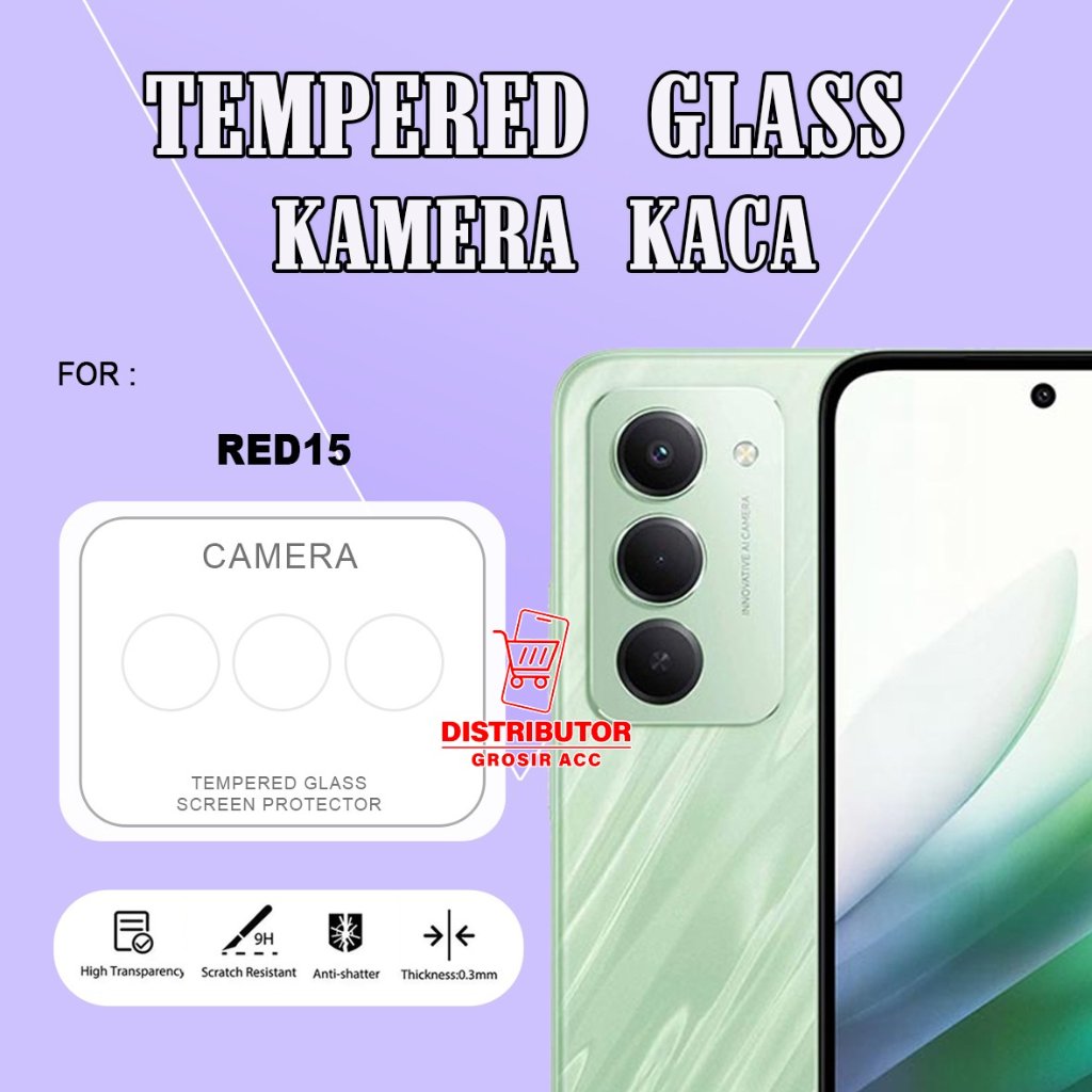 REDMI 15 REDMI 9A REDMI 9C REDMI A1 REDMI A2 REDMI A3 REDMI A5 TEMPERED GLASS CAMERA KACA ANTI GORES