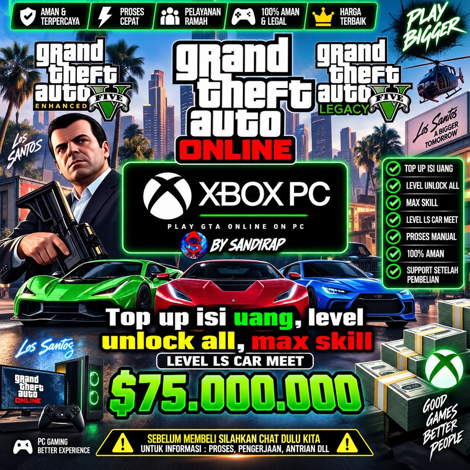 (GARANSI)Xbox PC Game pass - GTA 5 ONLINE