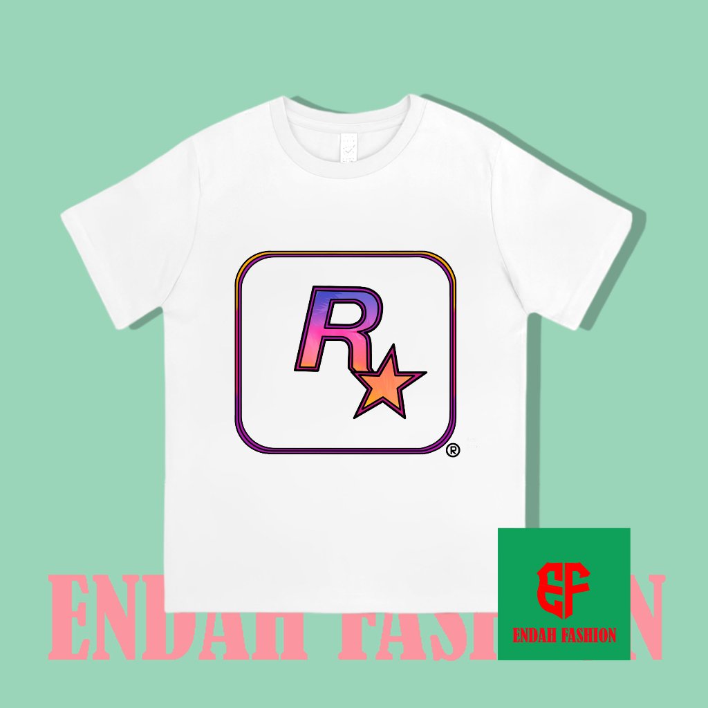 BAJU ANAK KAOS ANAK ROCKSTAR GAMES 2026 LOGO GTA6