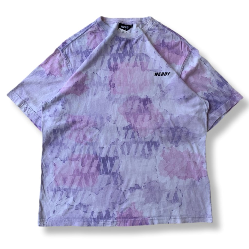 ATMOS x NERDY  DNA WATERCOLOR BRUSH 1/2 PURPLE T-SHIRT | KAOS | HNTR