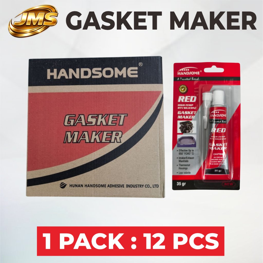 Grosir PAKET 12 PCS  GASKET MAKER RED / LEM GASKET MERAH / Lem RED Sealant Tube / Lem High Temperatu