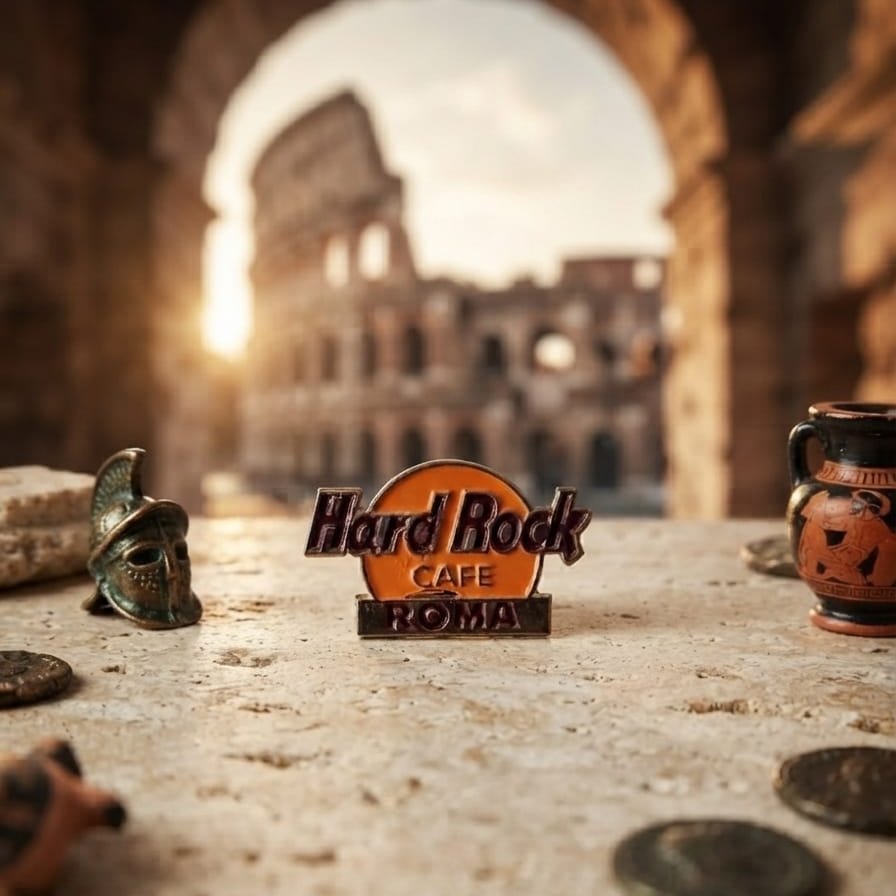 Pin Koleksi Hard Rock Cafe Roma