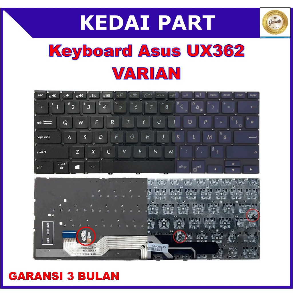 Keyboard Asus Zenbook Flip 13 UX362 UX362f UX362fa Backlight