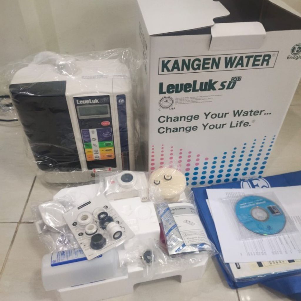 mesin kangen water laveluk SD501 baru segel 7plat best alkali water