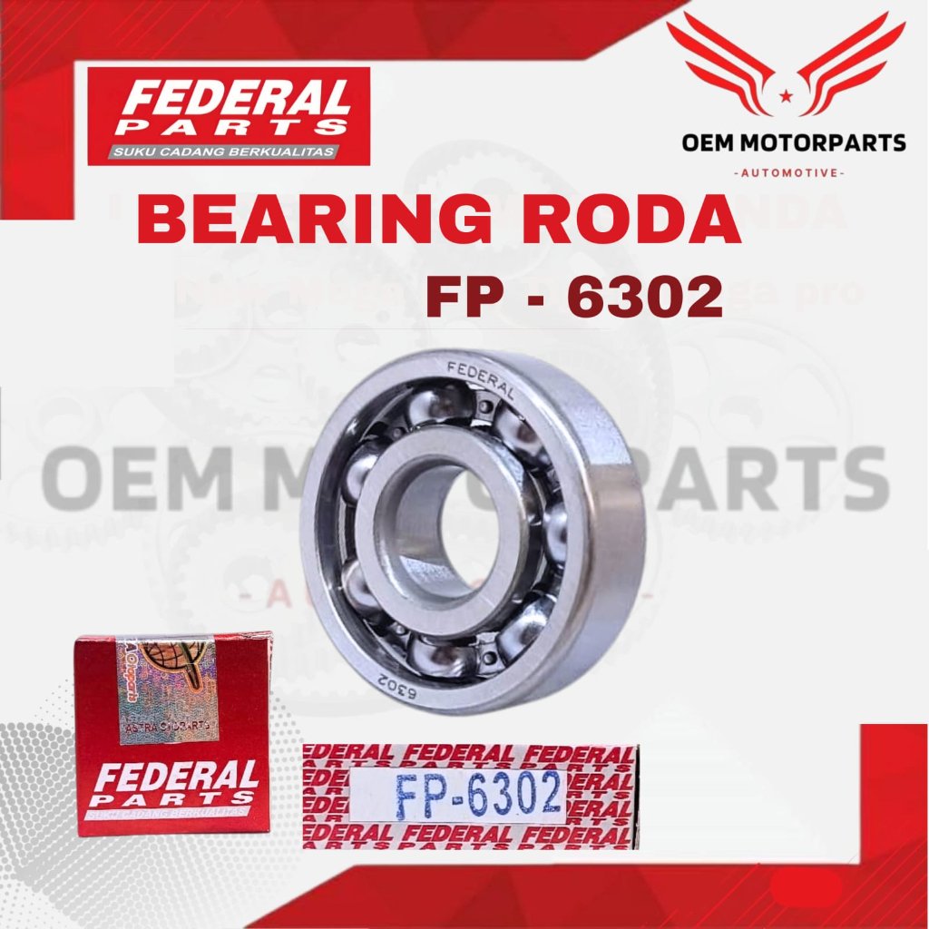 Bearing 6302 Federal Laher  ORIGINAL FEDERAL PARTS